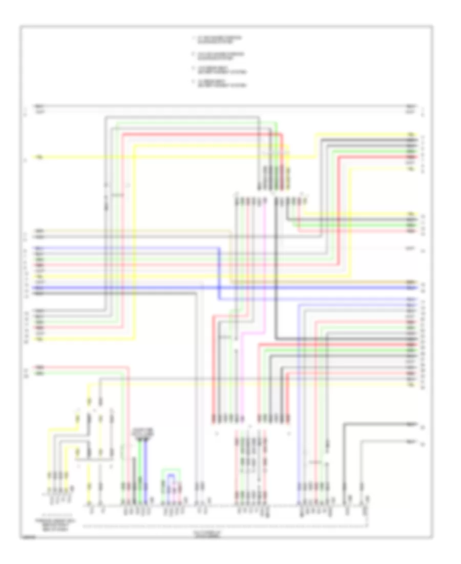 Stereo Radio Wiring Diagram, without Mark Levinson  with Rear DVD Changer (4 of 5) for Lexus LS 460L 2008