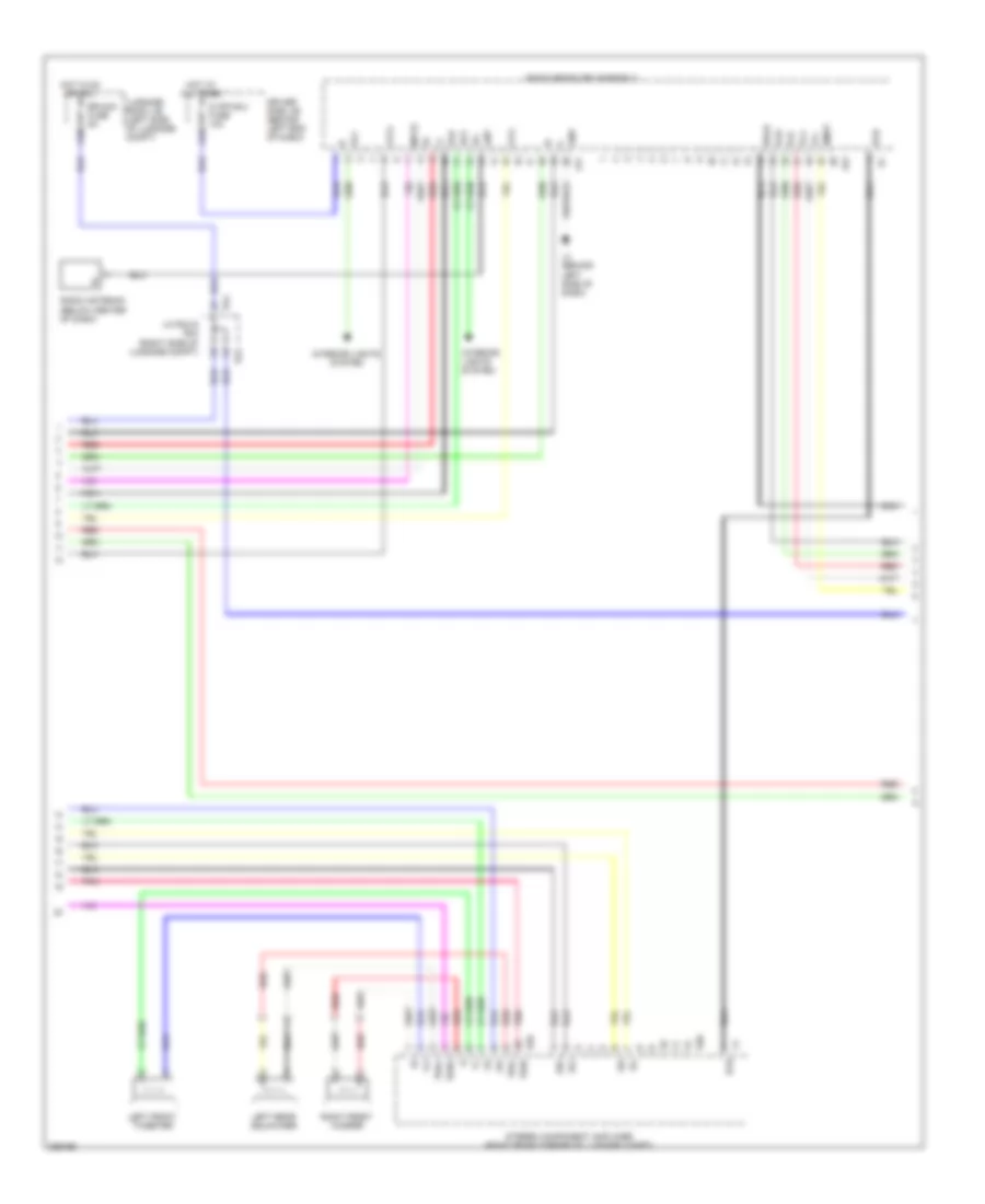 Stereo Radio Wiring Diagram without Mark Levinson  without Rear DVD Changer 2 of 5 for Lexus LS 460L 2008