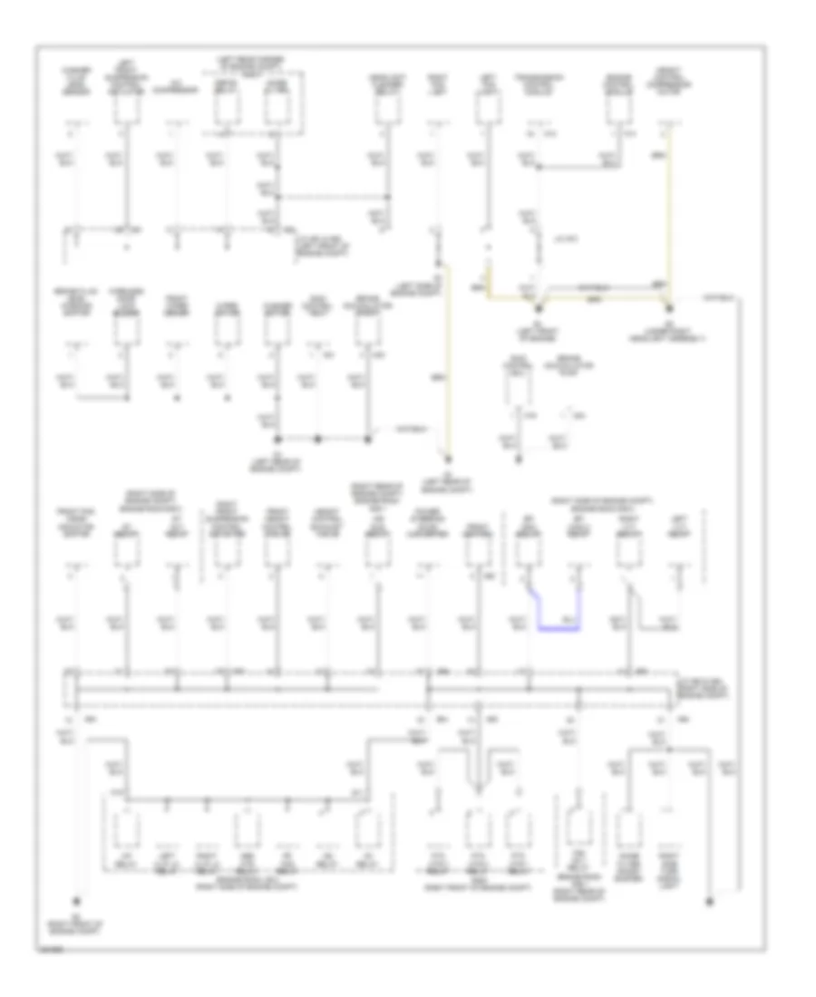 Ground Distribution Wiring Diagram 1 of 6 for Lexus LS 460L 2008