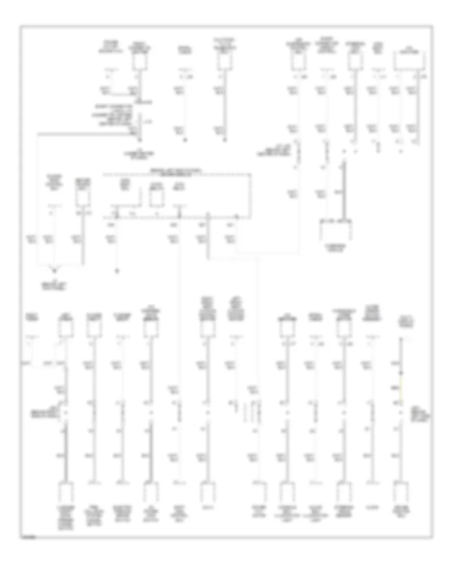 Ground Distribution Wiring Diagram 3 of 6 for Lexus LS 460L 2008
