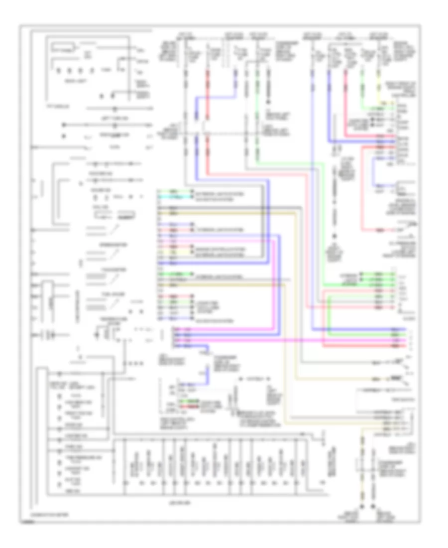 Instrument Cluster Wiring Diagram 1 of 2 for Lexus LS 460L 2008