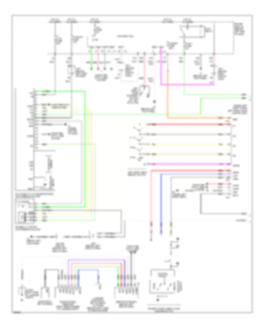 Memory Power Tilt  Power Telescopic Wiring Diagram (1 of 2) for Lexus LS 460L 2008