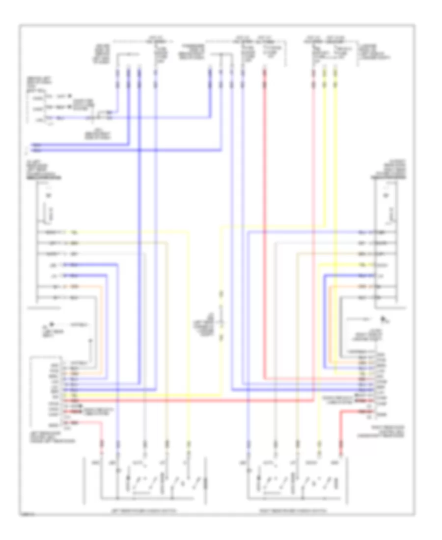 Power Windows Wiring Diagram 2 of 2 for Lexus LS 460L 2008