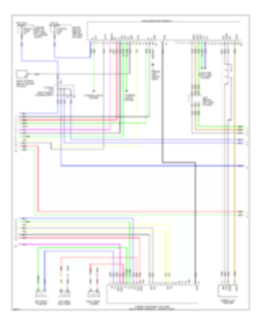 Satellite Radio Wiring Diagram, without Mark Levinson  with Rear DVD Changer (2 of 5) for Lexus LS 460L 2008