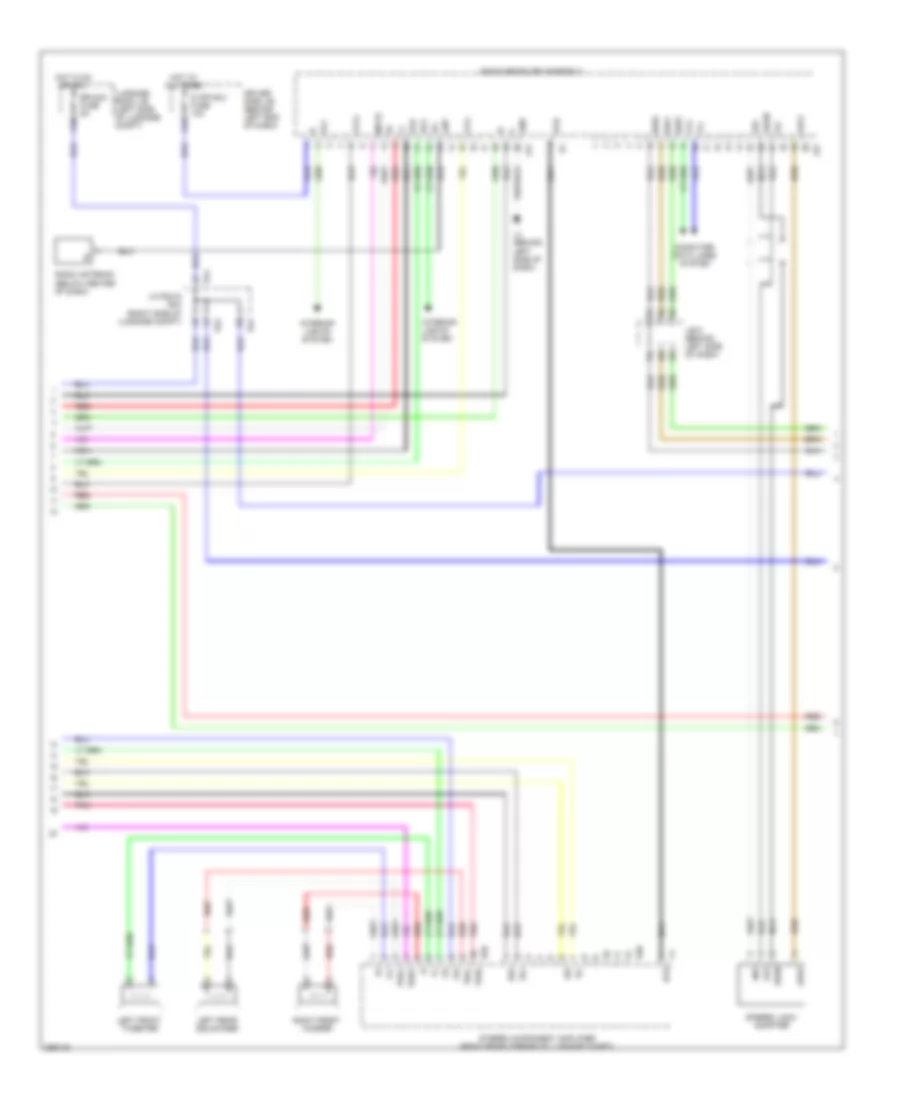 Satellite Radio Wiring Diagram, without Mark Levinson  without Rear DVD Changer (2 of 5) for Lexus LS 460L 2008