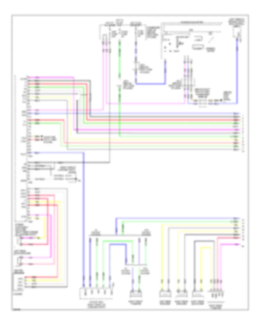 Stereo Radio Wiring Diagram, with Mark Levinson  without Rear DVD Changer (1 of 5) for Lexus LS 460L 2008