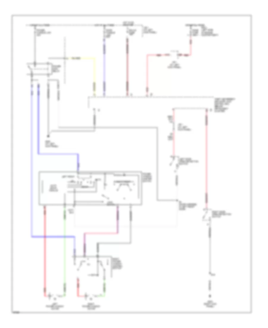 Power Window Wiring Diagram for Lexus SC 400 1997