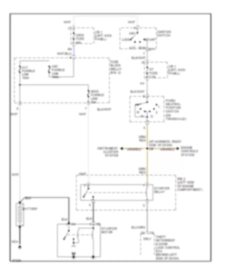 Starting Wiring Diagram for Lexus SC 400 1997