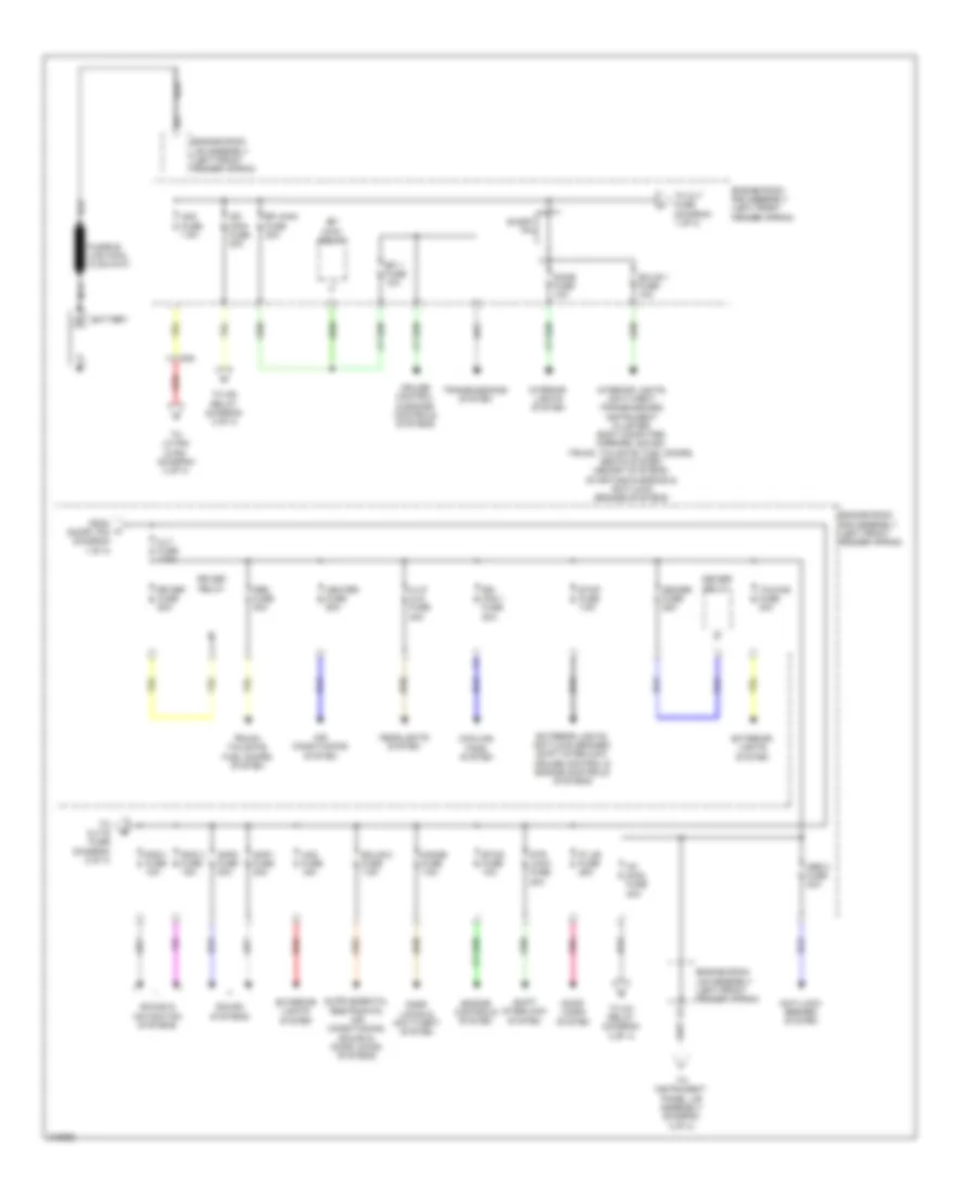 Power Distribution Wiring Diagram 1 of 4 for Lexus RX 350 2012