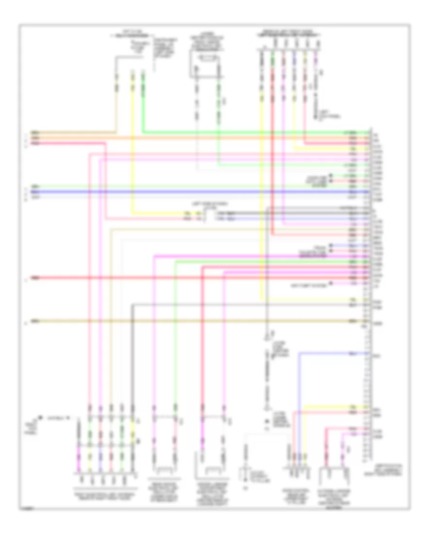 Power Door Locks Wiring Diagram 5 of 5 for Lexus RX 350 2012