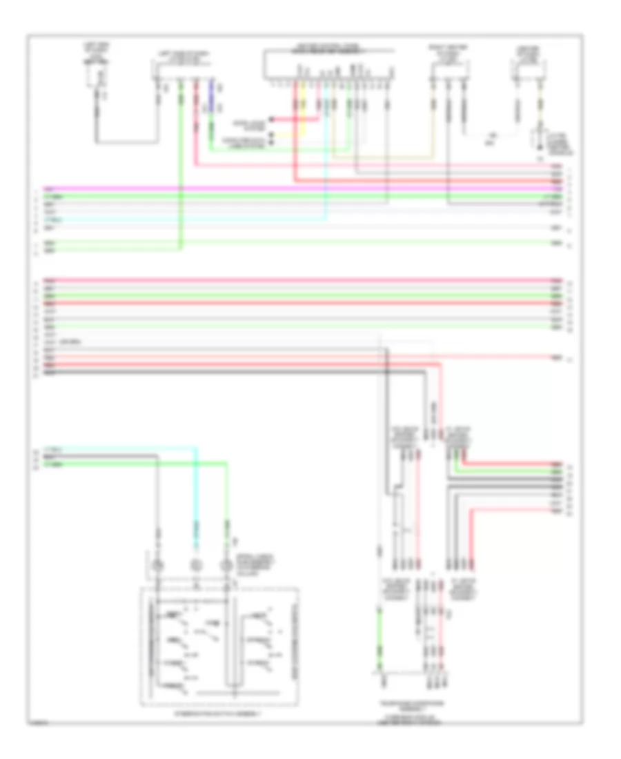 Radio Wiring Diagram without Navigation 2 of 4 for Lexus RX 350 2012