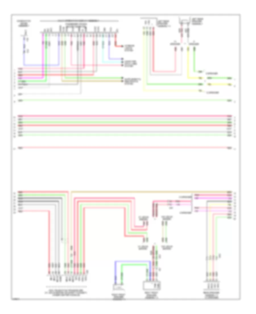 Radio Wiring Diagram without Navigation 3 of 4 for Lexus RX 350 2012