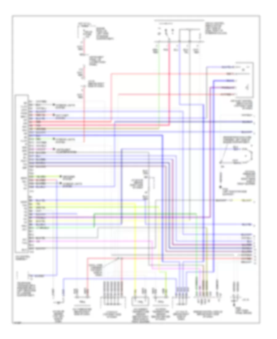 Air Conditioning Wiring Diagrams 1 of 2 for Lexus ES 300 1998