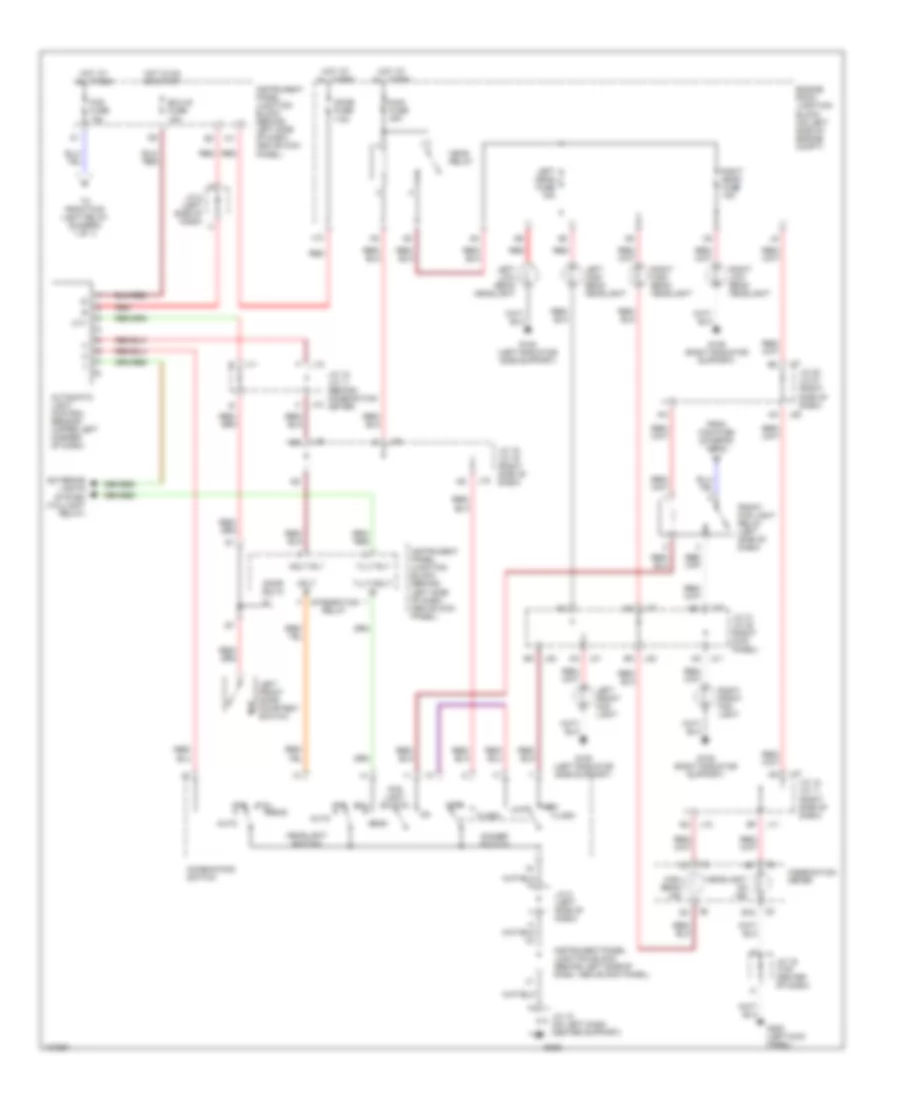 Headlight Wiring Diagram, without DRL for Lexus ES 300 1998