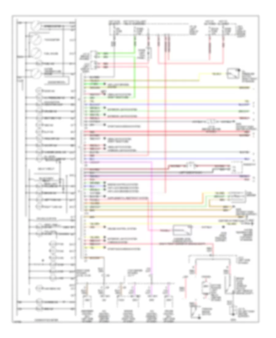 Instrument Cluster Wiring Diagram 1 of 2 for Lexus ES 300 1998
