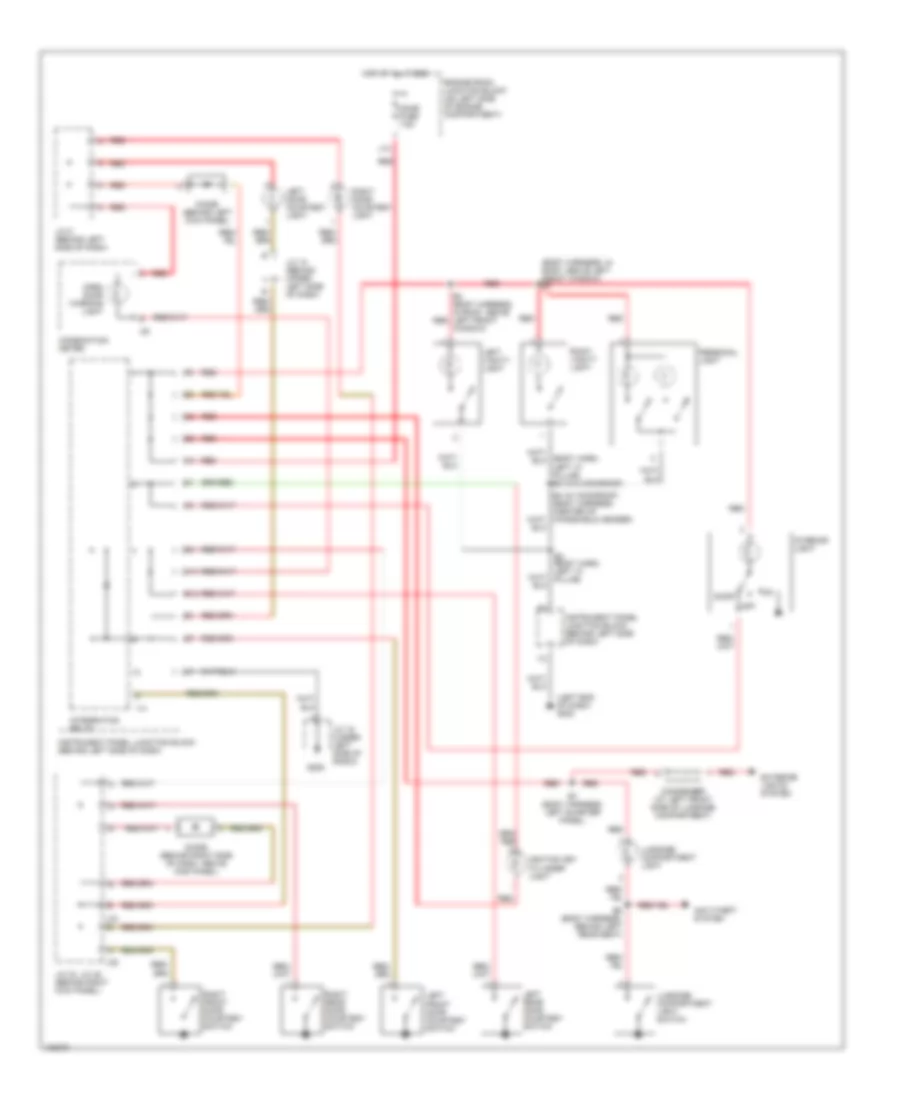 Courtesy Lamps Wiring Diagram for Lexus ES 300 1998