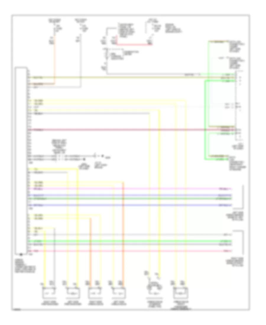 Supplemental Restraint Wiring Diagram for Lexus ES 300 1998