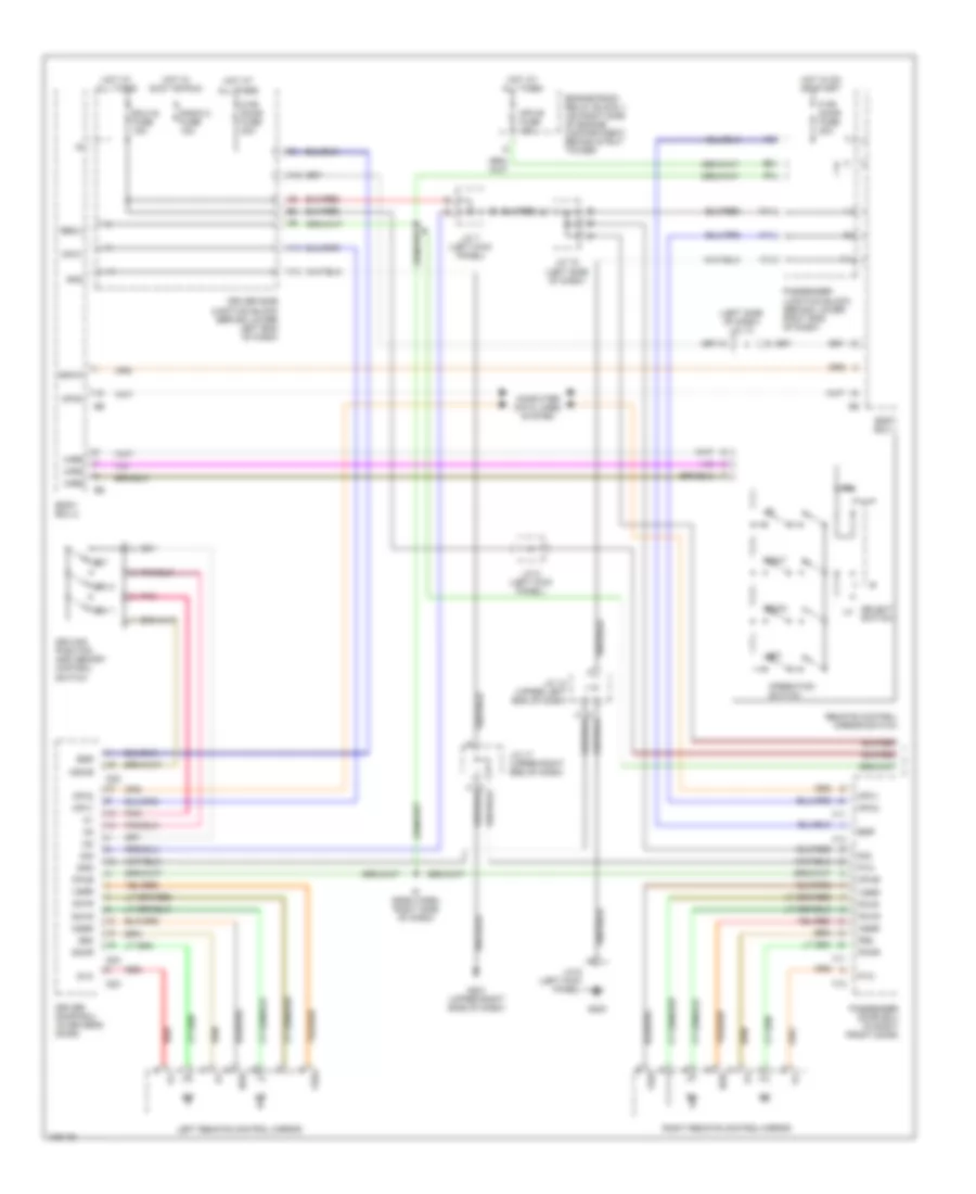 Memory System Wiring Diagrams 1 of 2 for Lexus GS 300 1998