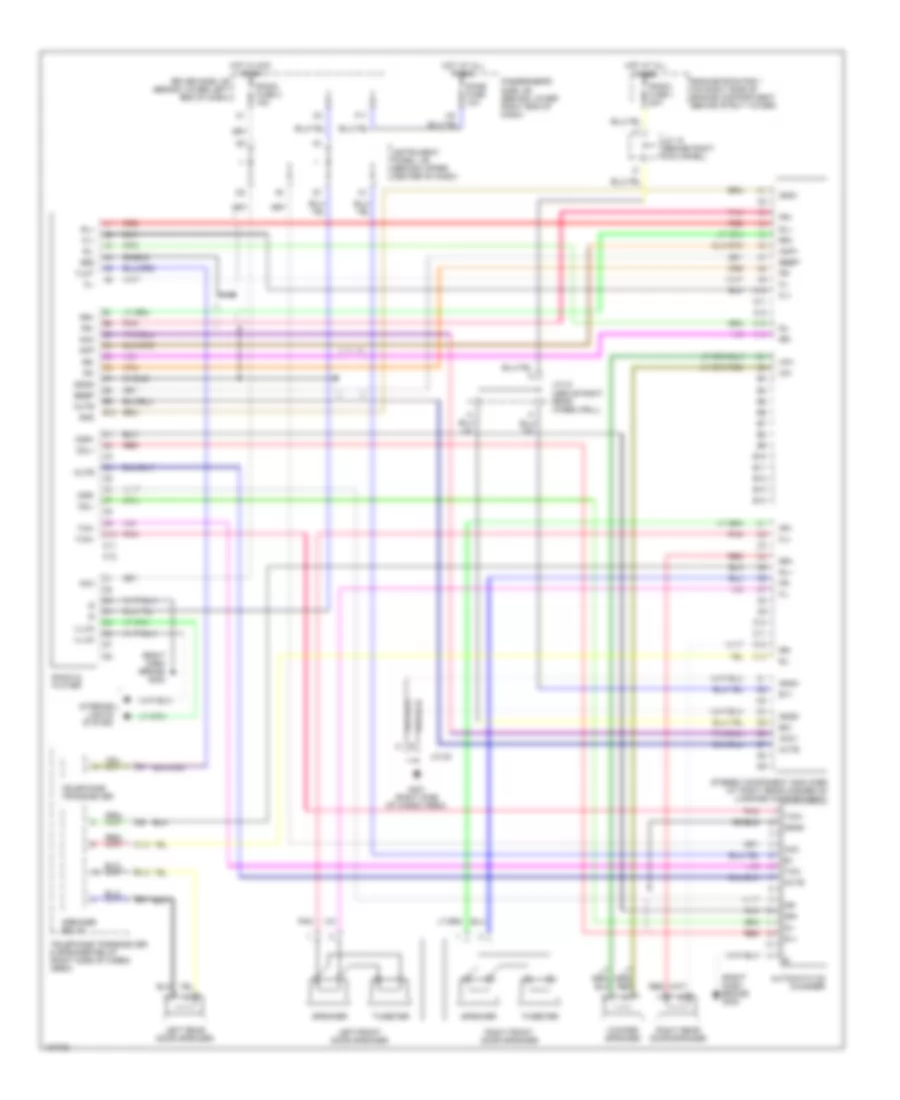Radio Wiring Diagrams, Nakamichi for Lexus GS 300 1998