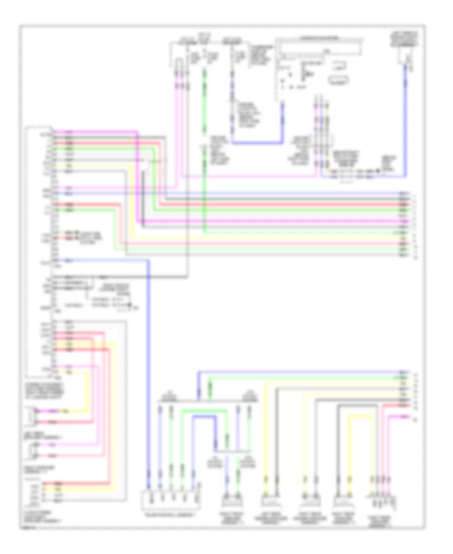 Stereo Radio Wiring Diagram, with Rear DVD Changer (1 of 5) for Lexus LS 600hL 2008