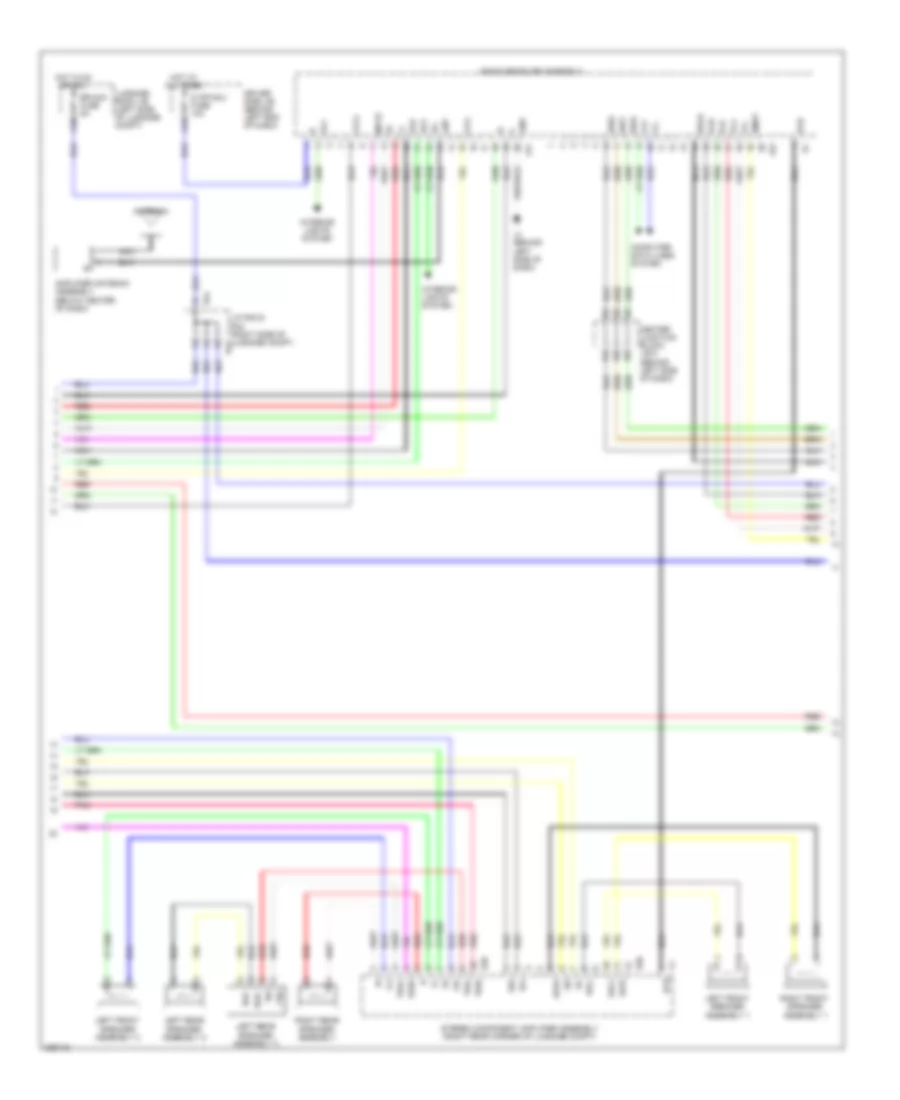 Stereo Radio Wiring Diagram, with Rear DVD Changer (2 of 5) for Lexus LS 600hL 2008