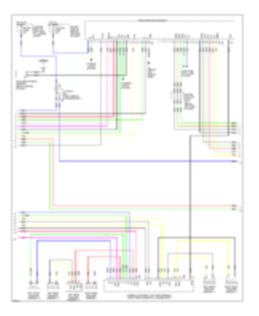 Stereo Radio Wiring Diagram, without Rear DVD Changer (2 of 5) for Lexus LS 600hL 2008
