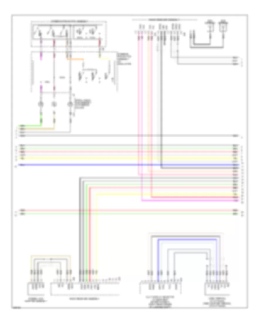 Stereo Radio Wiring Diagram, without Rear DVD Changer (3 of 5) for Lexus LS 600hL 2008