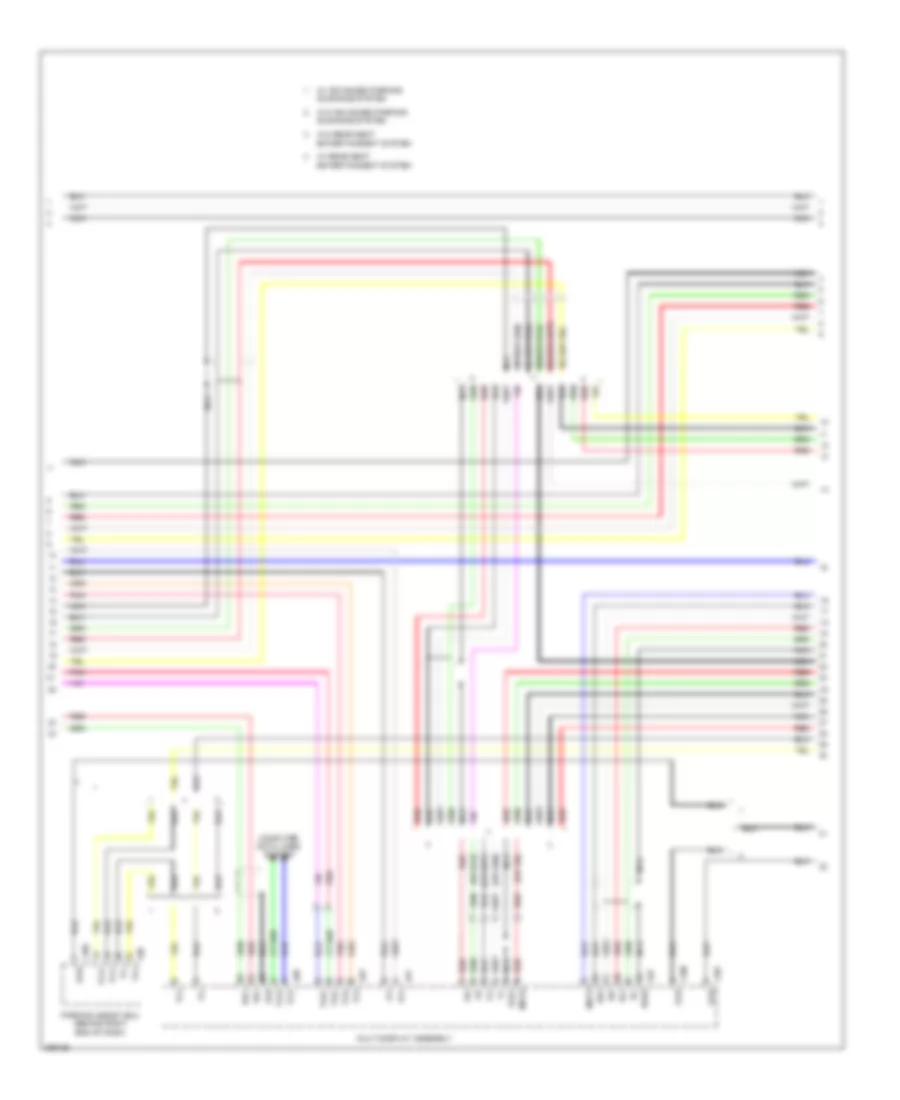 Stereo Radio Wiring Diagram, without Rear DVD Changer (4 of 5) for Lexus LS 600hL 2008