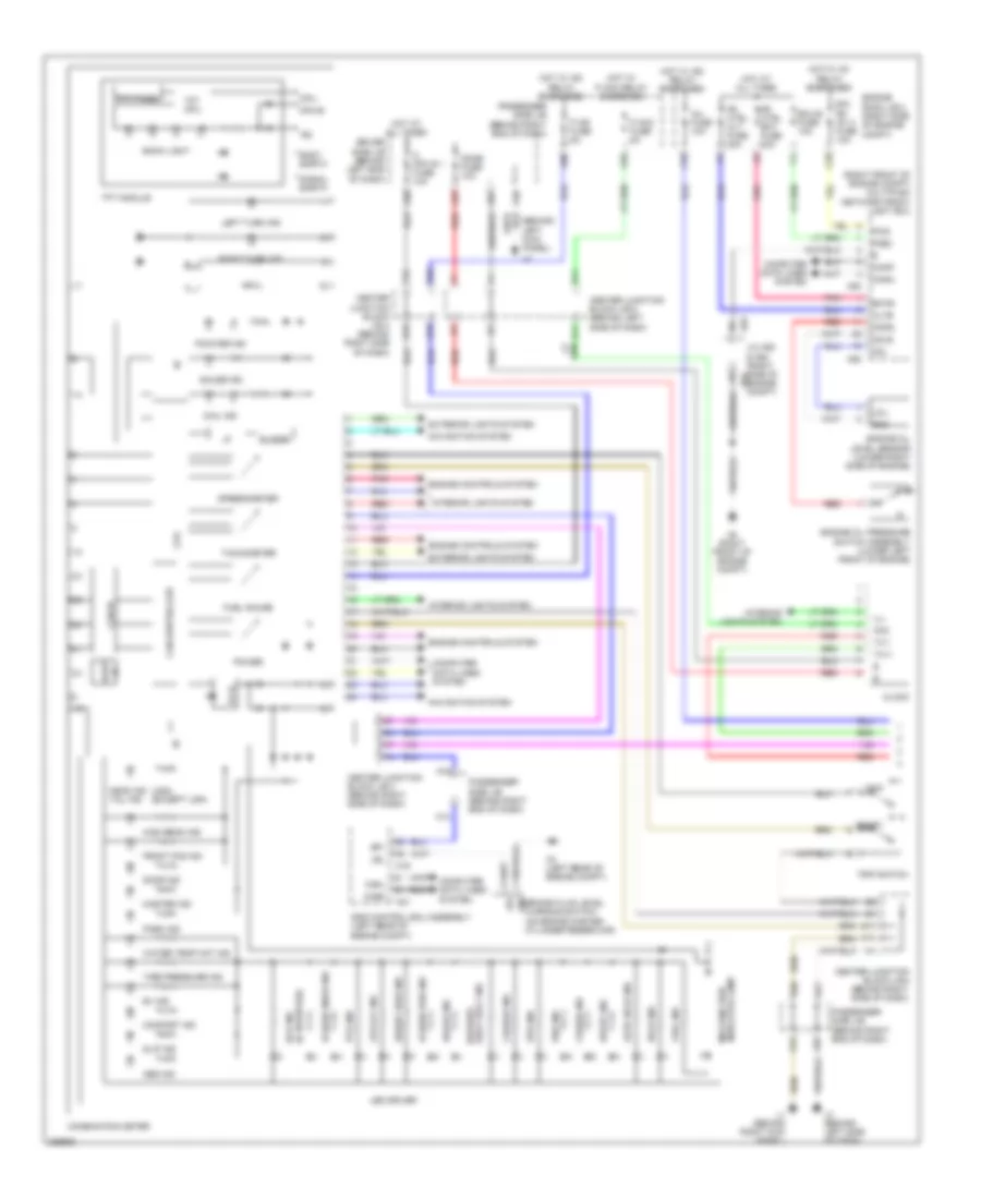 Instrument Cluster Wiring Diagram 1 of 2 for Lexus LS 600hL 2008