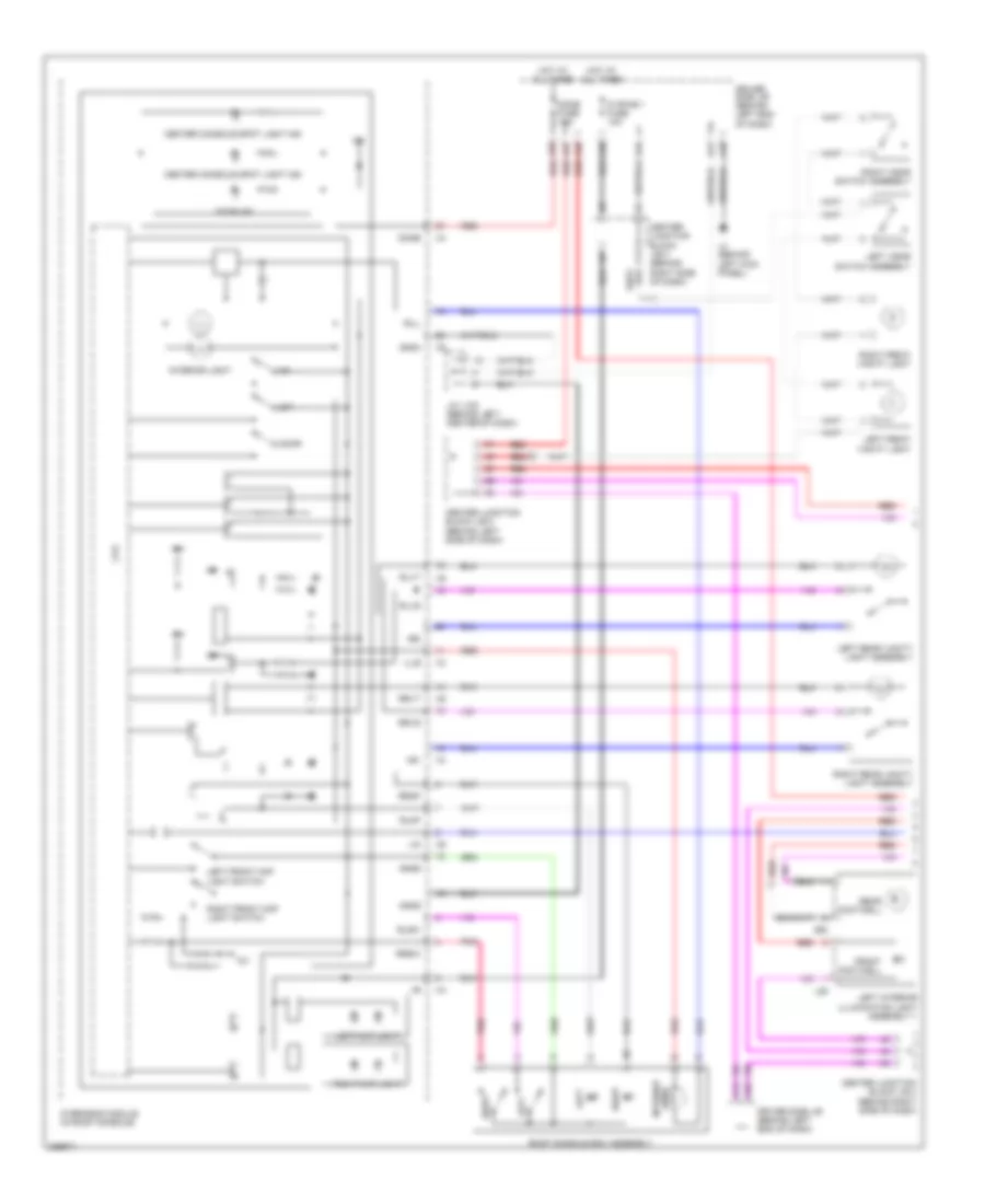 Courtesy Lamps Wiring Diagram 1 of 3 for Lexus LS 600hL 2008