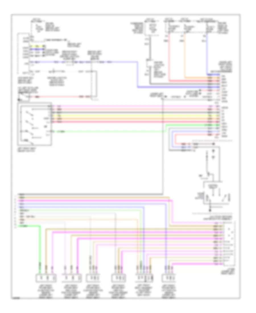 Drivers Memory Seat Wiring Diagram (2 of 2) for Lexus LS 600hL 2008
