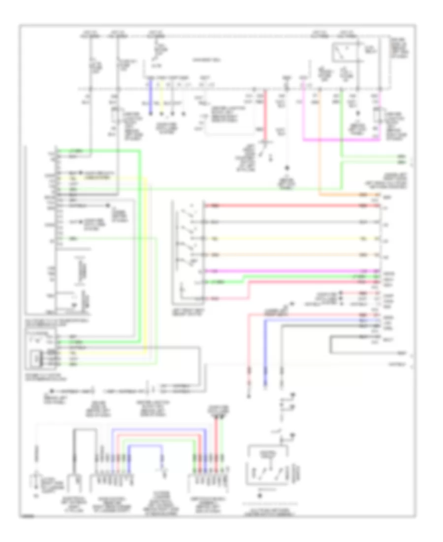 Memory Power Tilt  Power Telescopic Wiring Diagram 1 of 2 for Lexus LS 600hL 2008