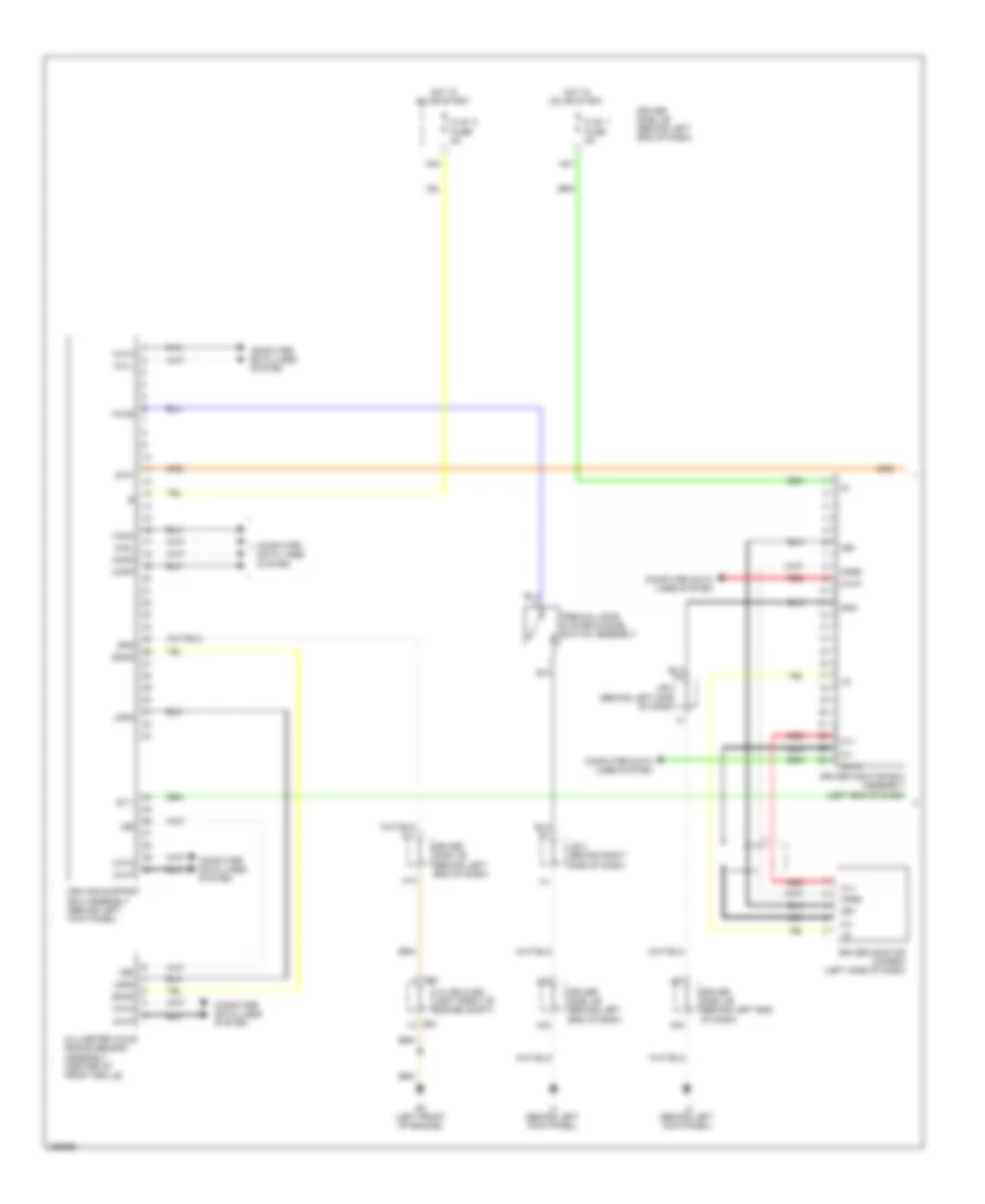 Object Detection Wiring Diagram 1 of 2 for Lexus LS 600hL 2008