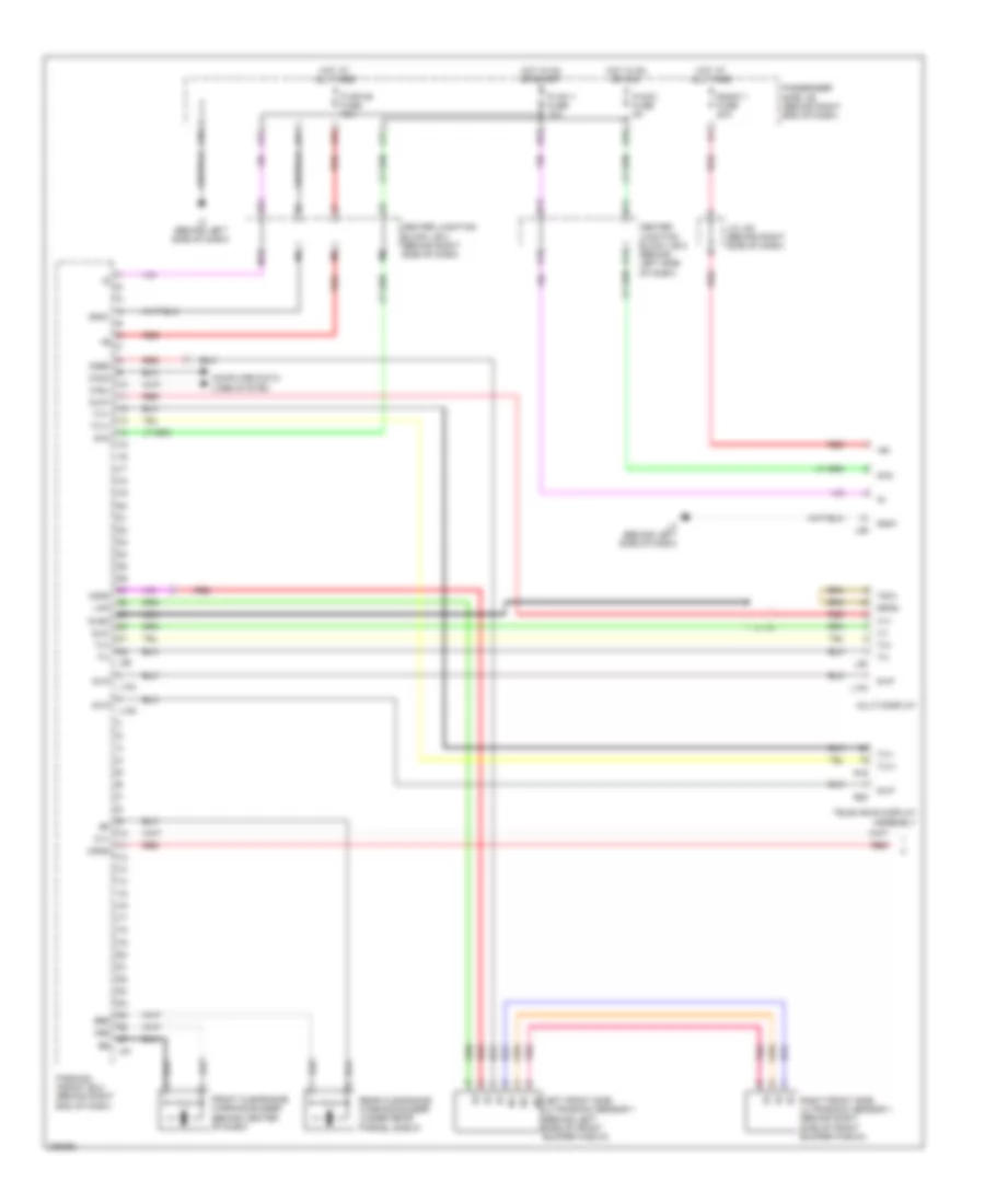 Parking Assistant Wiring Diagram 1 of 2 for Lexus LS 600hL 2008