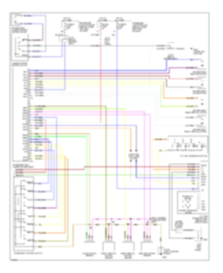 Memory System Wiring Diagrams 2 of 2 for Lexus GS 400 1998