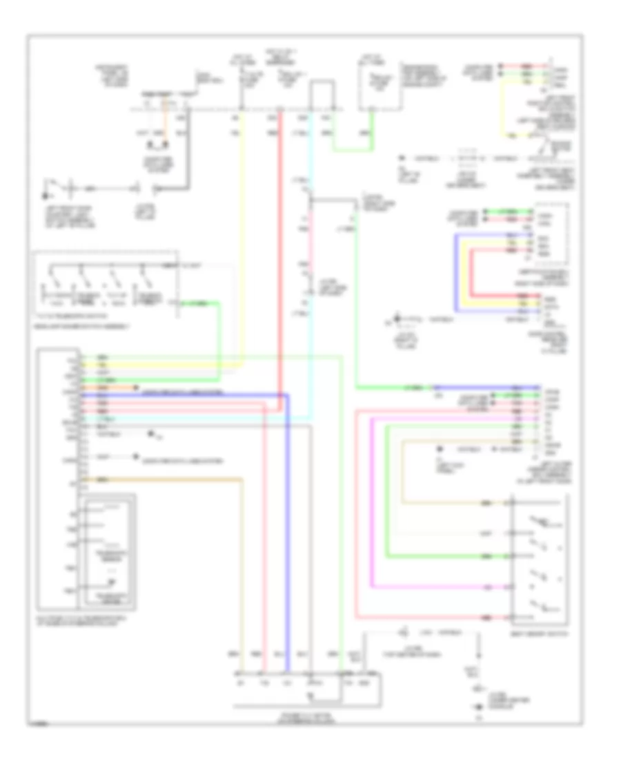 Memory Power Tilt  Power Telescopic Wiring Diagram for Lexus RX 450h 2012