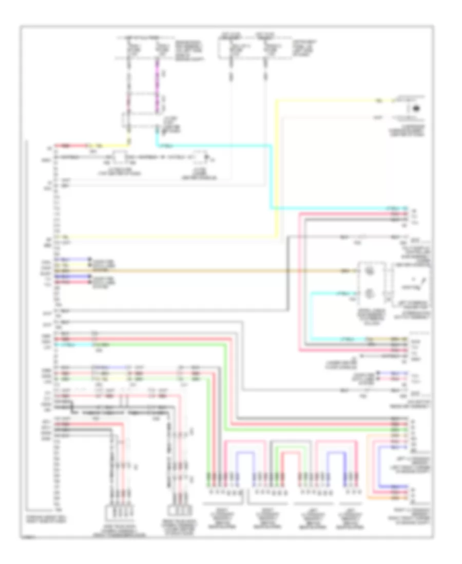 Parking Assistant Wiring Diagram for Lexus RX 450h 2012