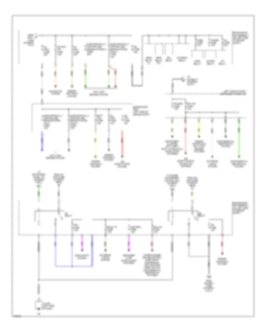Power Distribution Wiring Diagram (2 of 4) for Lexus RX 450h 2012