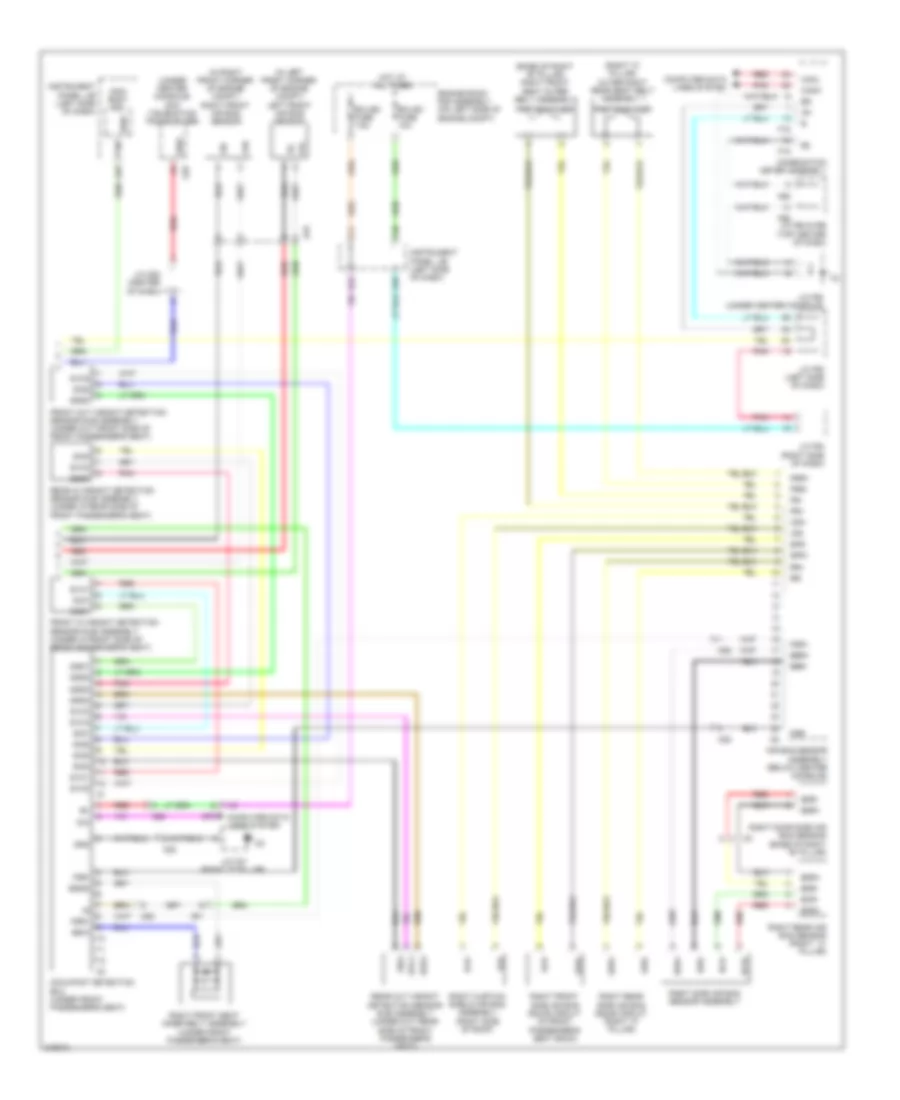 Supplemental Restraint Wiring Diagram 2 of 2 for Lexus RX 450h 2012