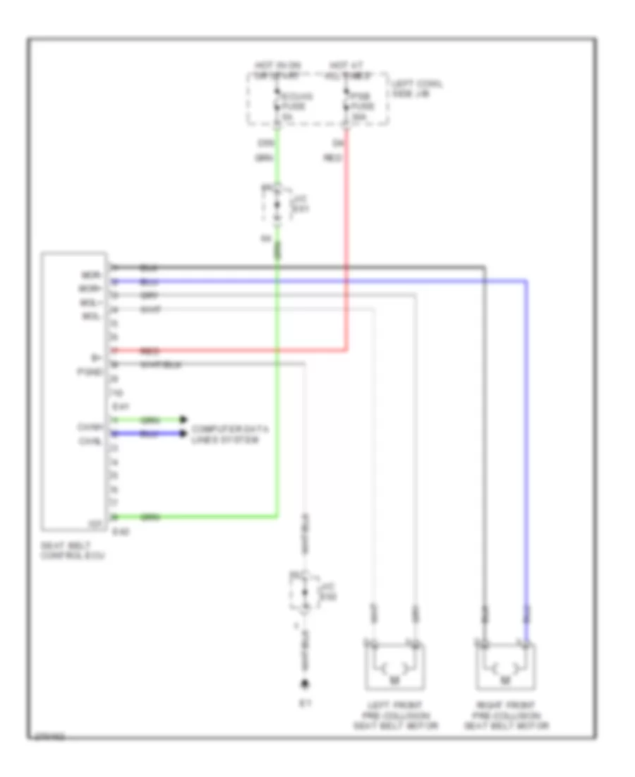 Pre Collision Wiring Diagram for Lexus LX 570 2008