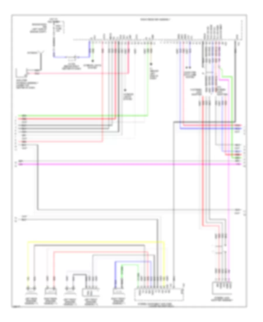 Navigation Wiring Diagram, with Satellite Radio  without Mark Levinson (2 of 6) for Lexus LX 570 2008