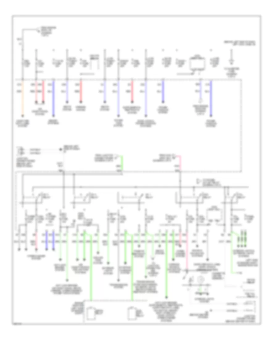 Power Distribution Wiring Diagram 3 of 4 for Lexus LX 570 2008