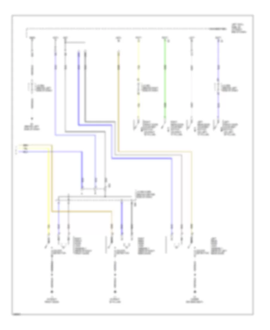 Power Door Locks Wiring Diagram without Smart Key System 2 of 2 for Lexus LX 570 2008