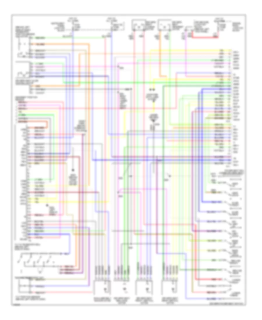 Memory System Wiring Diagrams (2 of 2) for Lexus LS 400 1998