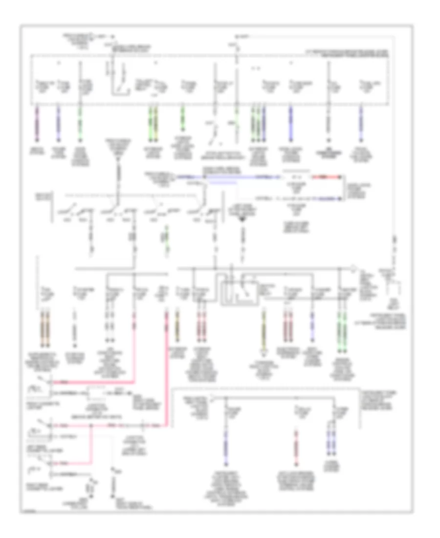 Power Distribution Wiring Diagram (2 of 2) for Lexus LS 400 1998