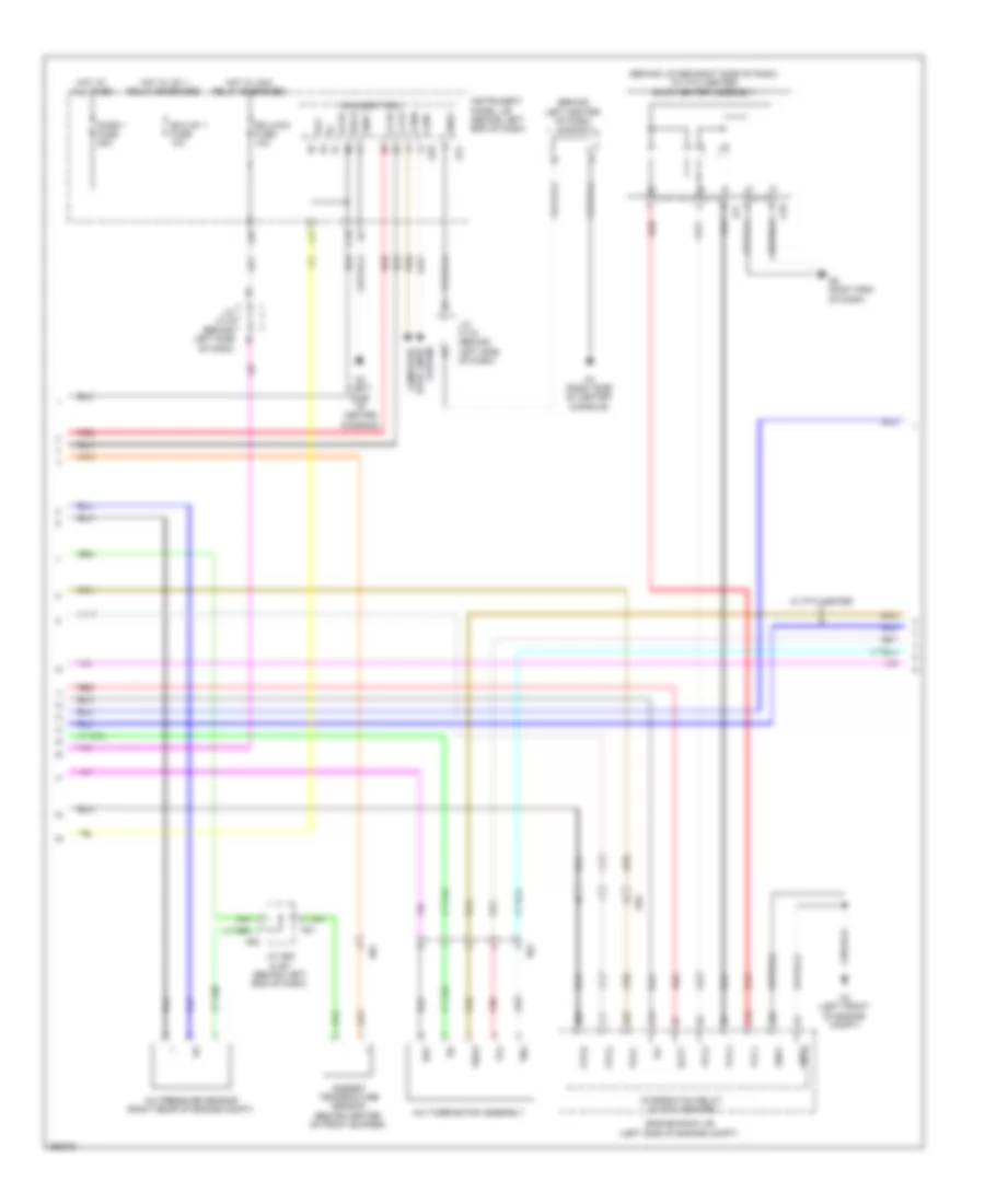 Automatic AC Wiring Diagram (2 of 4) for Lexus CT 200h 2013