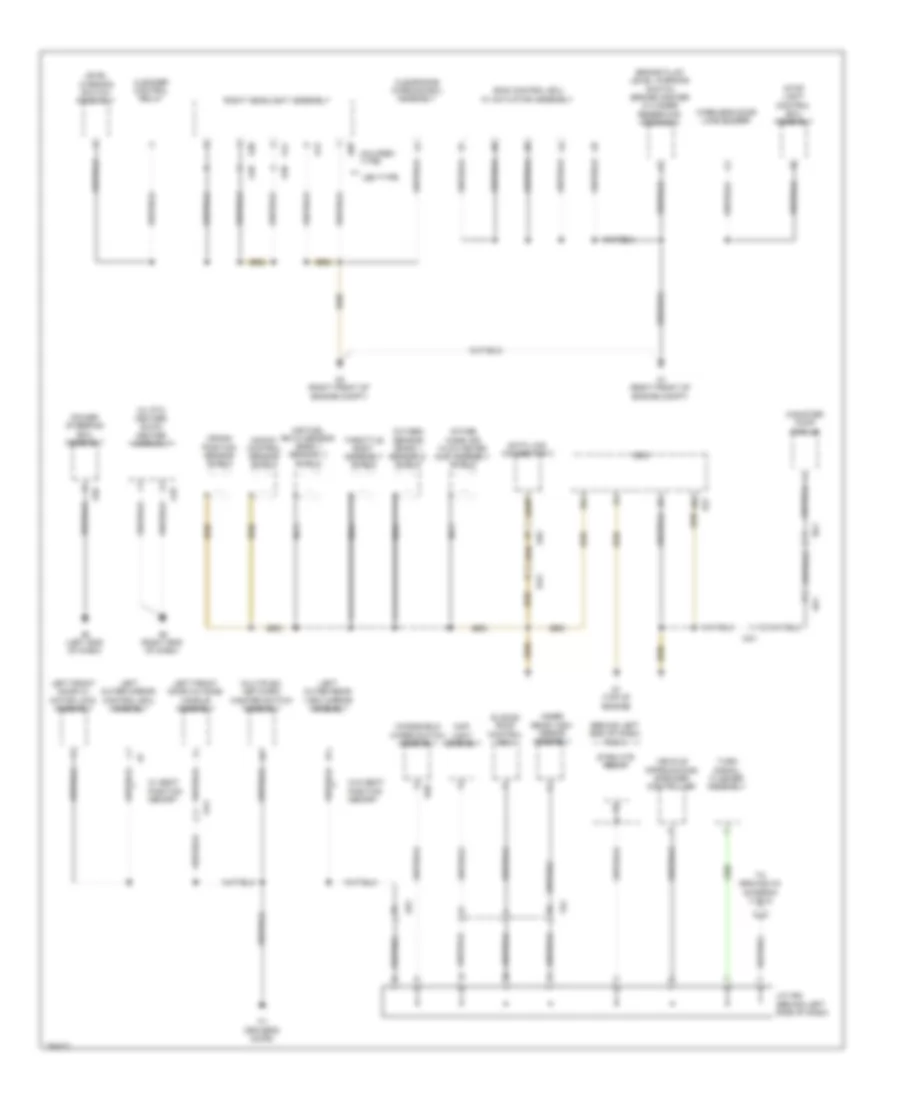 Ground Distribution Wiring Diagram 1 of 5 for Lexus CT 200h 2013
