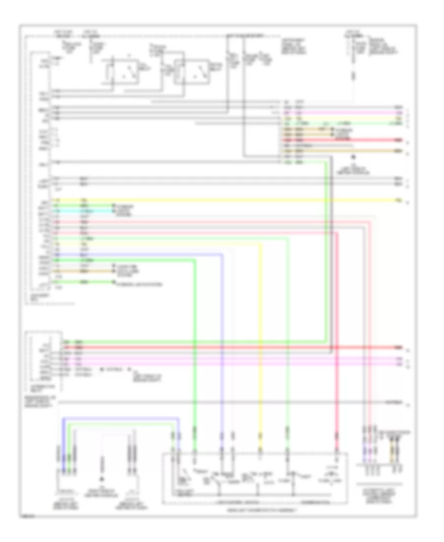 Headlamps Wiring Diagram 1 of 2 for Lexus CT 200h 2013