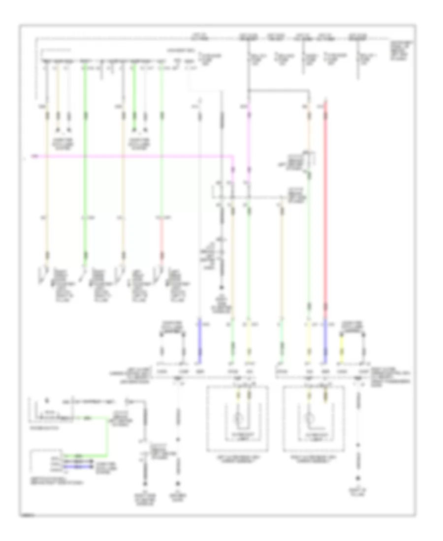 Courtesy Lamps Wiring Diagram 2 of 2 for Lexus CT 200h 2013