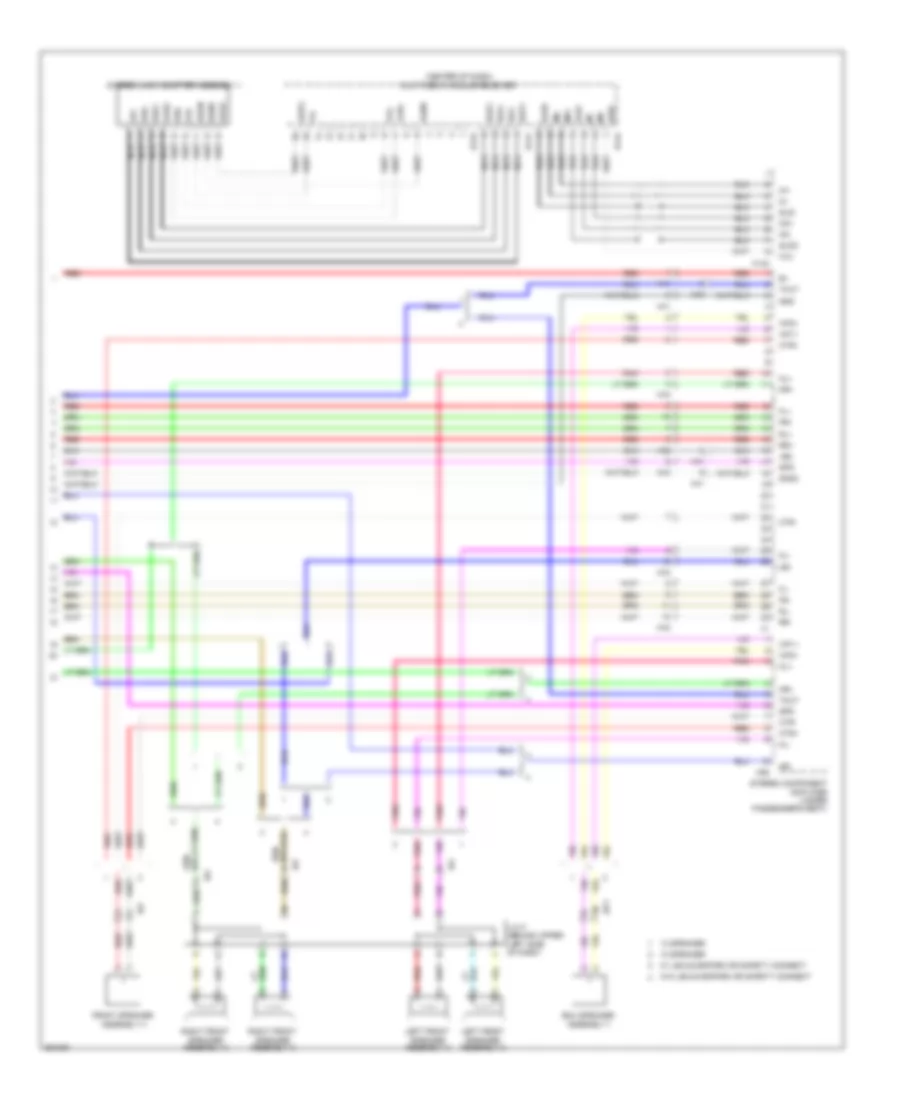 Navigation Wiring Diagram (5 of 5) for Lexus CT 200h 2013